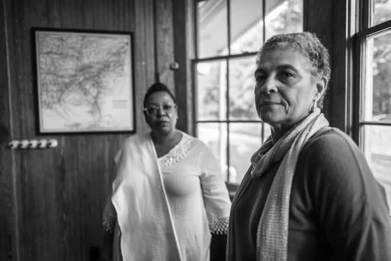 Iris Ford (left), and Madlynn Anglin. Photo by Eduardo Montes Bradley. Courtesy of the Montpelier Foundation